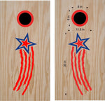 Stars and Stripes USA Patriotic Cornhole Board Decals Flag Stickers Pat112