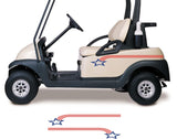 Stars and Stripes USA Side By Side ATV Golf Cart Decals Accessories Go Kart Stickers GC301