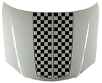 Checkered Stripe Car Decals Hood Decal Vinyl Sticker  Graphic