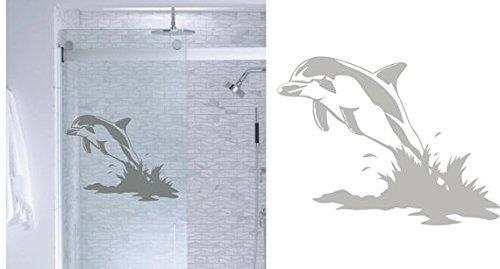 StickerChef Dolphin Ocean DIY Etched Glass Vinyl Window