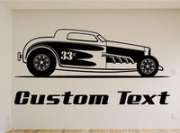 Street Rod Car Wall Decal - Auto Wall Mural - Vinyl Stickers - Boys Room Decor