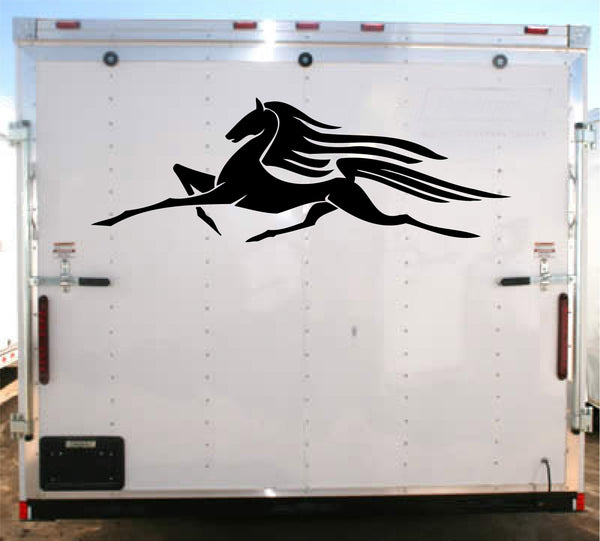 Stride Horse Racing Decal Auto Truck Trailer Stickers RH013