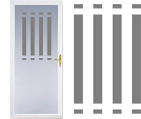 Stripes Front Door Safety Stickers Etched Glass Vinyl Decals Privacy Film 4b