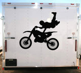 Super Man Seat Grab Motorcycle Trick Decal Racing Trailer Stickers