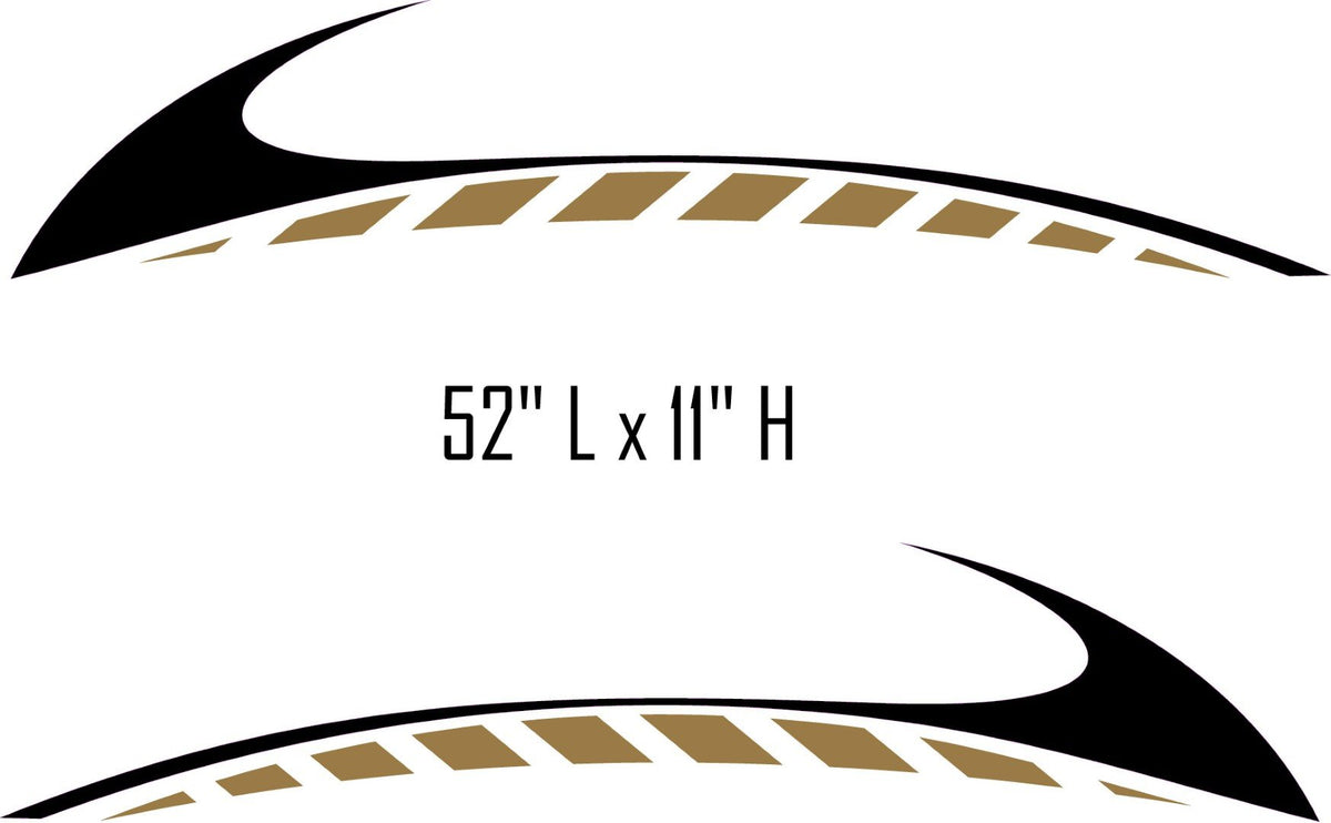 SW17 Swoosh Swish Replacement Decals for Boats and RVs