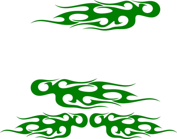 Tribal Racing Flames Decal Set – 10-Piece Vehicle & Boat Graphics Sticker Kit – Graphics & More