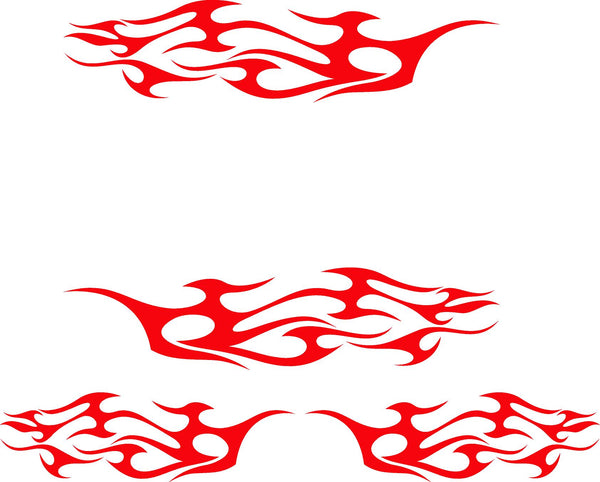 Flames Decals Golf Cart Car Truck Boat Go Cart Stickers Tribal TF008