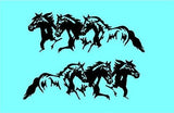 Thoroughbred Equestrian Horse Trailer Decal Sticker Tack Supplies SetA13