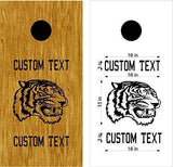 Tigers Mascot Sports Team Cornhole Board Decals Stickers Enough Both Boards