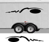 Pontoon Boat Trailer Motor Home RV Replacement Camper Decals CB25 Stripe Set