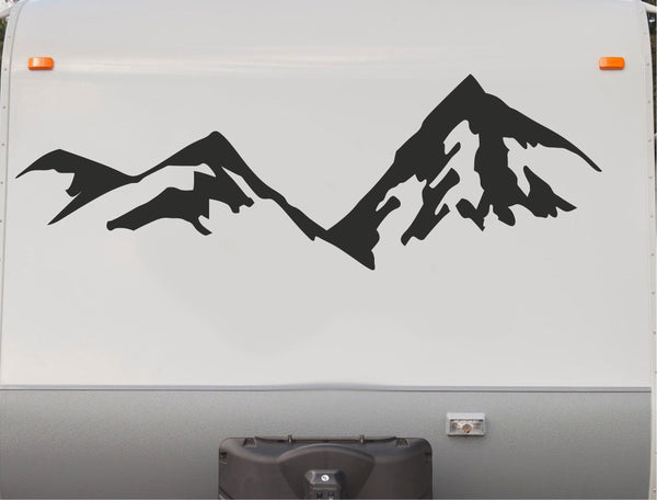 Trees Mountains RV Camper Motorhome Decal Sticker Scene