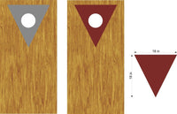 Triangles Decorations Cornhole Board Vinyl Decal Sticker