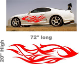 Tribal Flame Auto Truck Boat Car Stickers  Decals Side Sets PF00
