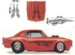Tribal Flame Car Decals Hood Decal Side Set Vinyl Sticker Auto Kit HF031