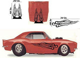 Tribal Flame Car Decals Hood Decal Side Set Vinyl Sticker Auto Kit HF034