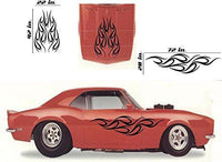Tribal Flame Car Decals Hood Decal Side Set Vinyl Sticker Auto Kit HF040