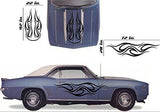 Tribal Flame Car Decals Hood Decal Side Set Vinyl Sticker Auto Kit HF041