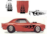 Tribal Flame Car Decals Hood Decal Side Set Vinyl Sticker Auto Kit HF049