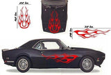 Tribal Flame Car Decals Hood Decal Side Set Vinyl Sticker Auto Kit HF056