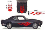 Tribal Flame Car Decals Hood Decal Side Set Vinyl Sticker Auto Kit HF057
