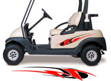 Two Color Golf Cart Decals Accessories Go Kart Stickers Side by Side Graphics GCA1222