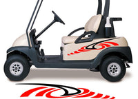 Two Color Golf Cart Decals Accessories Go Kart Stickers Side by Side Graphics GCA1281