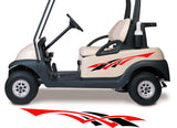 Two Color Golf Cart Decals Accessories Go Kart Stickers Side by Side Graphics GCA1288