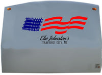 US American Flag RV Camper Vinyl Decal Sticker   Sign  YT10b