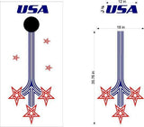 USA Patriotic Cornhole Board Decals Flag Stickers Pat01