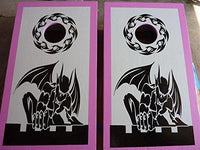 Vickings Mascot Sports Team Cornhole Board Decals Stickers Enough Both Boards