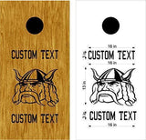Vickings Mascot Sports Team Cornhole Board Decals Stickers Enough Both Boards