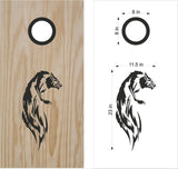 StickerChef Wolf Wolves Cornhole Board Vinyl Decal Sticker 2