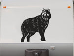 Wolf Standing Decal Trailer Camper Auto Truck Vinyl Sticker