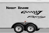 Your Team Name Racing Trailer Decals Stickers Mural