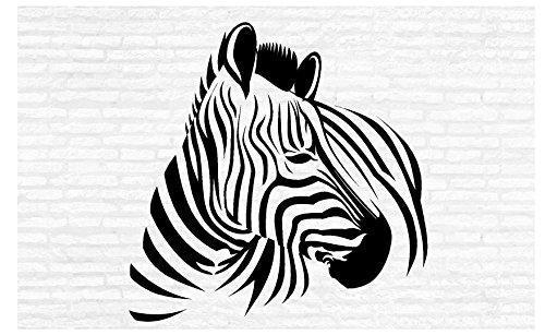 StickerChef Zebra Safari Zoo Man Cave Animal Rustic Cabin Lodge Mountains Hunting Vinyl Wall Art Sticker Decal Graphic Home Decor